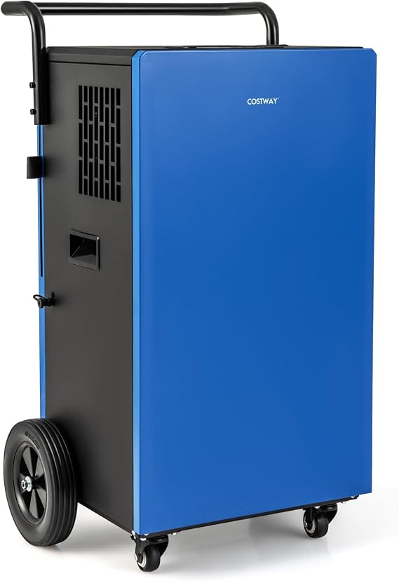 COSTWAY 215 Pint Commercial Dehumidifier with Drain Hose 8,000 Sq.Ft