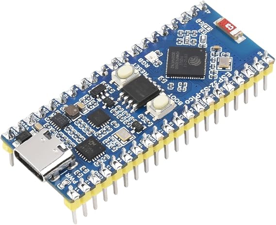 Waveshare ESP32-S3 Microcontroller with Pinheader, 2.4 GHz Wi-Fi Development Board, Dual-core Processor with Frequency up to 240MHz