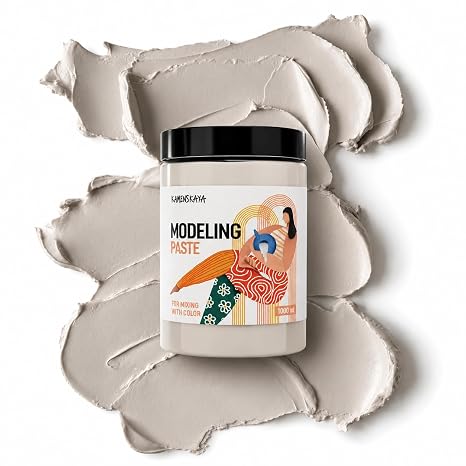 KAMENSKAYA Texture Paste 1.6 kg (1 Litre) - Modelling Paste for Acrylic Painting - Professional Texture Paste
