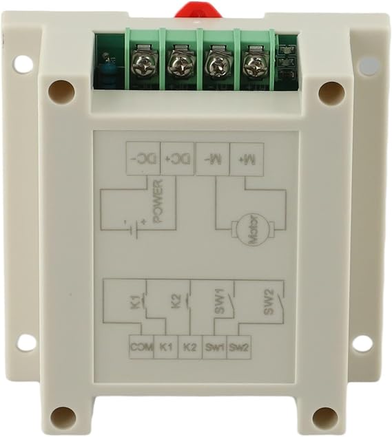 30A 12-24V DC Forward And Reverse Motor Controller Board With Limit Switch And Self-Locking Function, High Current Driver For Automation Project(board + case)