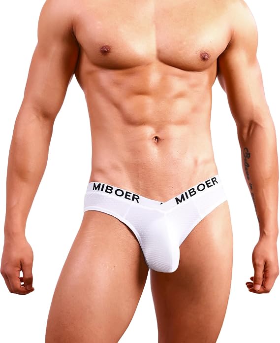 Men's Sexy Bikini Briefs Low Rise Soft Lightweight Bulge Pouch Underwear