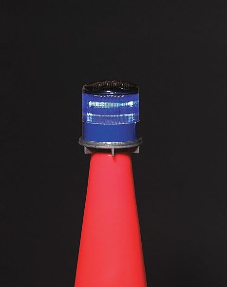 Warning Light, (4) LED, Blue, Solar NiMH