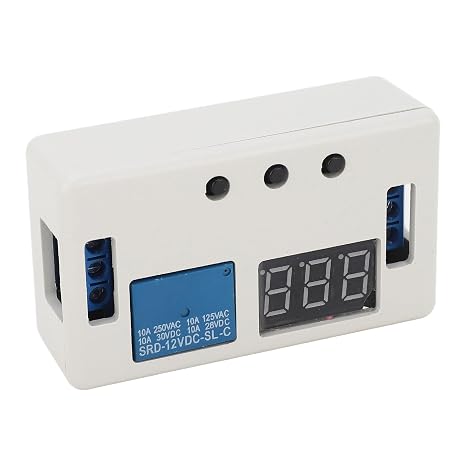 DC 12V Timer Relay 4 Mode Adjustable Digital Delay Relay with LED Display Cycle Time Switch