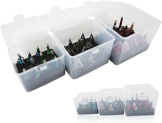 Broadhead Box Archery Storage Case Arrow Head Organizer Holder