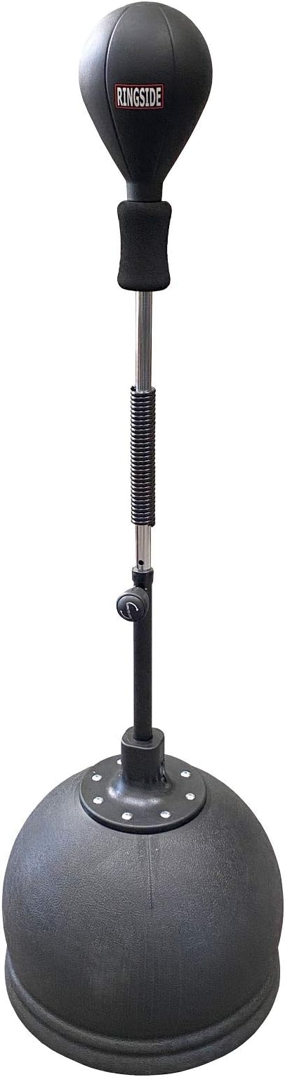 Ringside Elite Cobra Reflex Bag, Freestanding Foam-Filled Punching Bag Stand with Rapid-Rebound Spring, Ideal for Boxing, MMA, Muay Thai, and More, Adjustable Height, 60"84"
