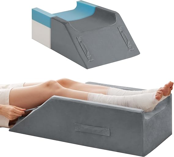 MEGCXIT Leg Elevation Pillow for After Surgery, Wedge Pillow, Grey