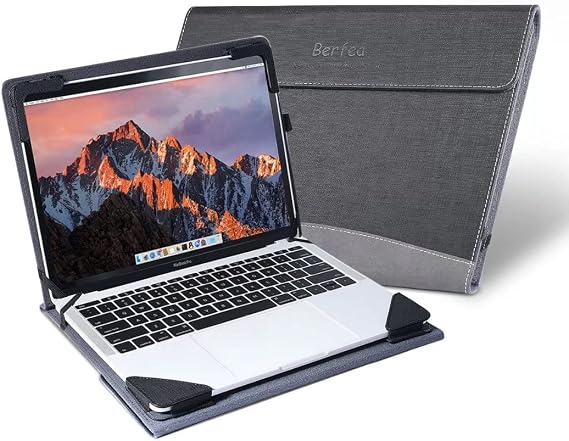 Berfea Protective Case Cover for DELL Latitude 14 3445 3450 3420 3410, Inspiron 14 3420, 5485, 5400, 5406,7472, 7460, 7000, 7400, 5604, Vostro 5490 3420 3425 14" Laptop PC Hard Sleeve Pouch