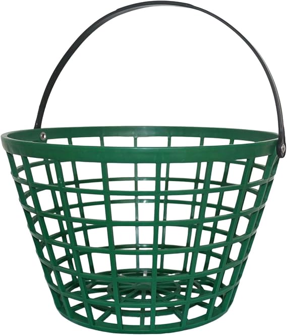 SM SunniMix Unbreakable Golf Ball Basket, Golfball Container with Handle Ball Holder Contains 25/50/100 Balls Range Accessories