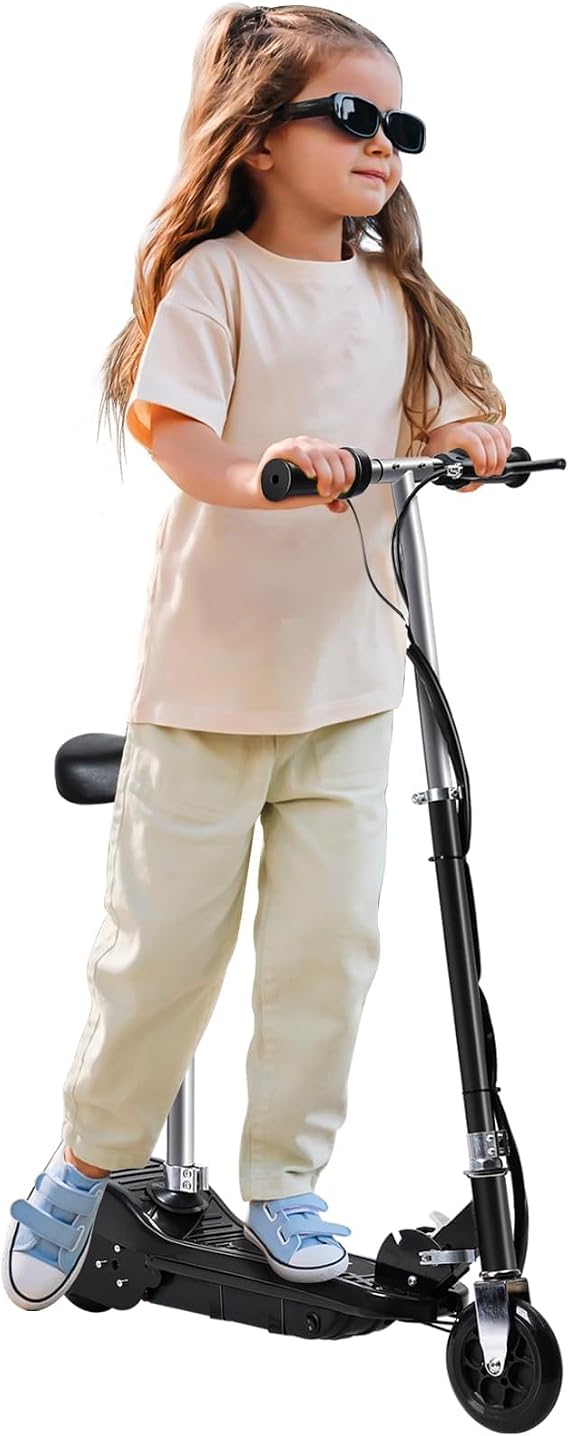 Electric Scooter for Kids and Electric Scooters for Kids 8-12 with Foldable Design LED Light Wheels Thumb Control Up to 10 Miles Range 120W Motor Ideal for Ages 8-12 Boys and Girls Outdoor F