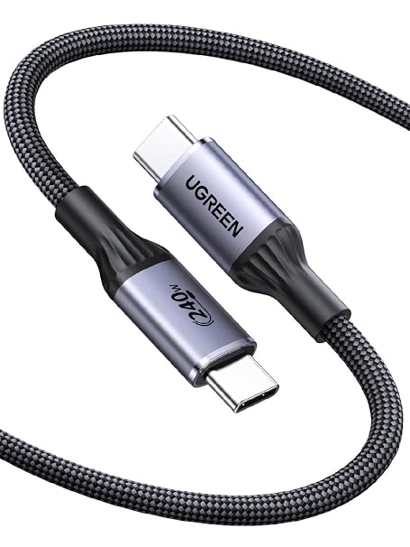 UGREEN 240W USB-IF Certified USB C Cable, PD3.1 Fast Charging, 3.3ft