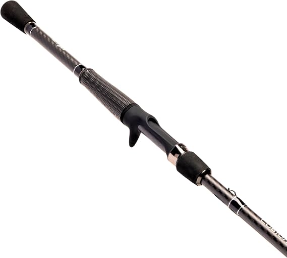 Lew's Custom Lite Casting Fishing Rod, HM85 Graphite Rod, Stainless Steel Guides with Titanium Oxide Inserts, Split-Grip Handle, Black