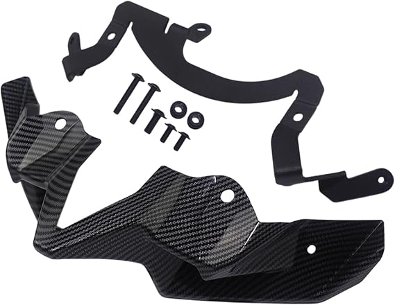 Front Fairing Winglet For Kawasaki Z900 ZR900 SE ABS 2020-2024 Z 900 Motorcycle Naked Front Spoiler Winglet Aerodynamic Wing Kit Spoiler Motorcycle Winglet(Carbon Fiber Look)