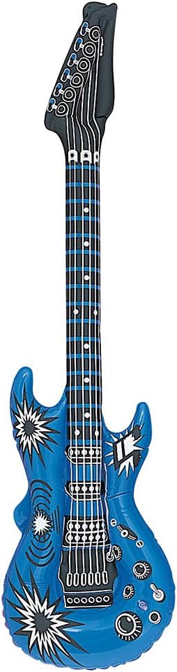 1 Inflatable Guitar, Assorted Colors