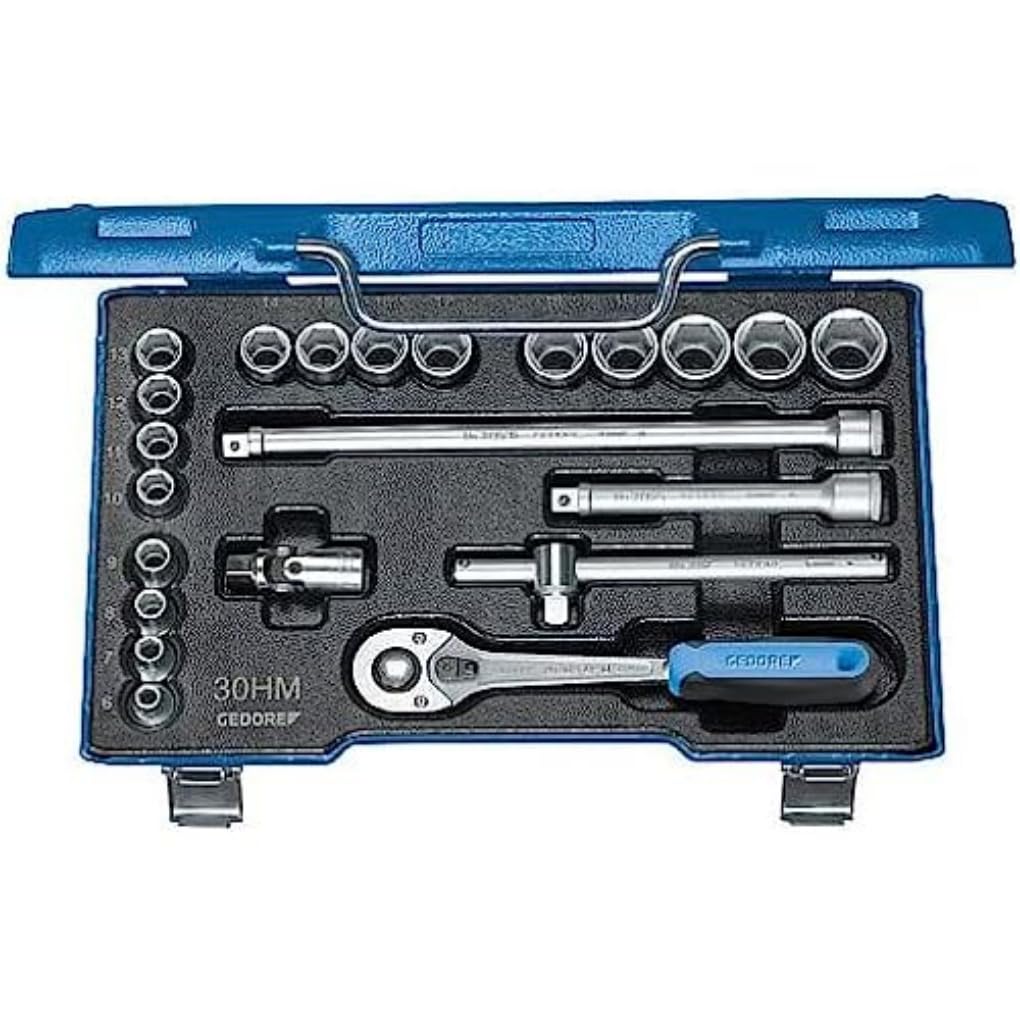 GEDORE - 6235470 30 HMU-10 Socket Set 38 22 pcs hex 6-22 mm