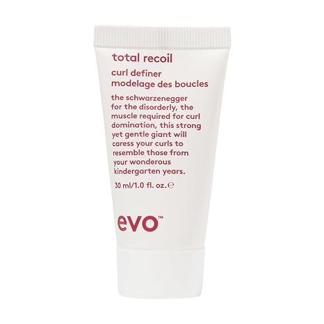 EVO Total Recoil Curl Defining Cream for Curly & Coily Hair - Strong Hold, Anti-Frizz & Moisturizing