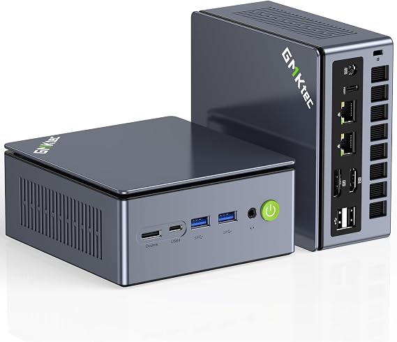 Mini PC AMD Ryzen 7 PRO 6850U 64GB DDR5 + 4TB SSD Expandable Oculink equipped USB 4.0 x 2 Windows 11 pro Mini PC 2 x SO-DIMM, Dual 2.5G LAN, WIFI6E, HDMI 2.1, 4 screen output, Gaming PC Mini PC