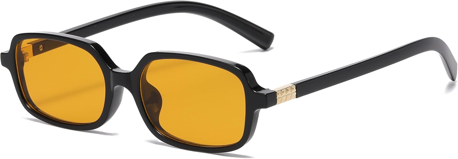 Classic Rectangular Sunglasses Retro Slim Lenses Vintage Rectangle Sunglasses