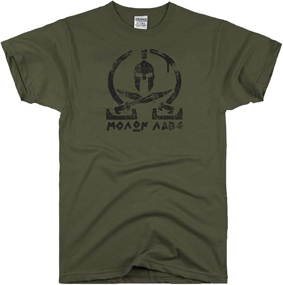 DIRTYRAGZ Men's Molon Labe Come and Take It Them T Shirt