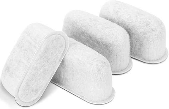 7313285779 Coffee Filter Replacement for Delonghi Espresso Machine - Activated Charcoal Water Filter - Coffee Maker Carbon Filter, 4 Pack