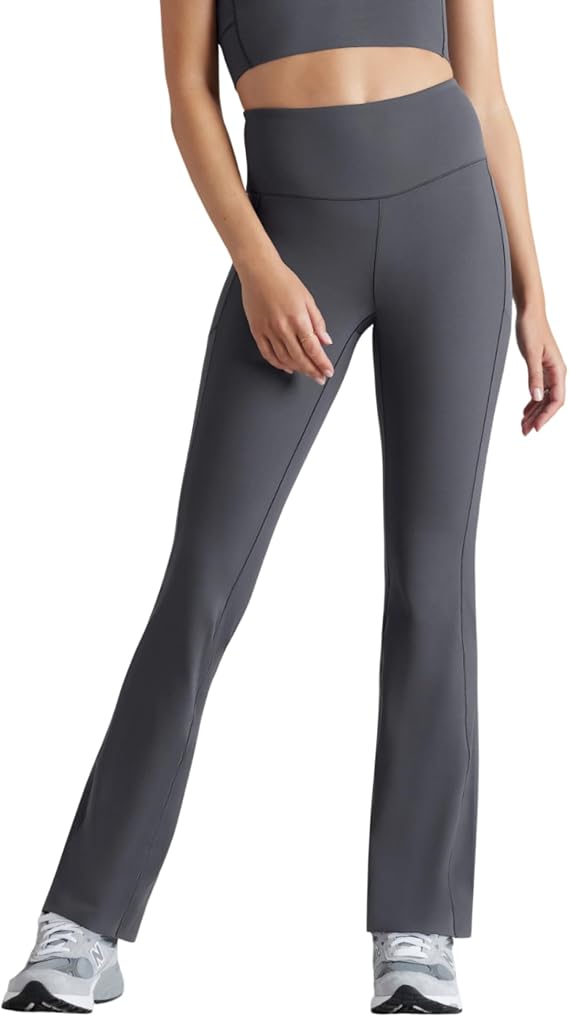 Rhone Women's Leggings - Revive Flare Leggings for Women - Ultrasoft Yoga Pants - Revive 4-Way Stretch Fabric - Black - L