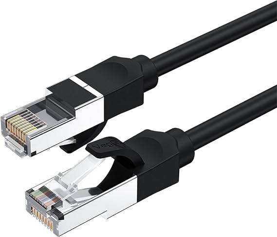 VegGieg Cat6 1000Mbps Gigabit FTP RJ45 Ethernet Ağ Kablosu 1 Metre
