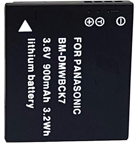 DMW-BCK7 Battery for Panasonic Lumix DMC-FH25, DMC-FH27, DMC-FP5, DMC-FP7, DMC-FS16, FS18, FS22, FS35, FS37, DMC-S1, DMC-S2, DMC-S3, DMC-SZ1, DMC-SZ5, DMC-SZ7, DMC-TS20, TS25, DMC-TS30 Digital Camera