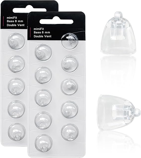 20 Pcs 8mm Hearing Aid Domes for Oticon Minifit Replacements