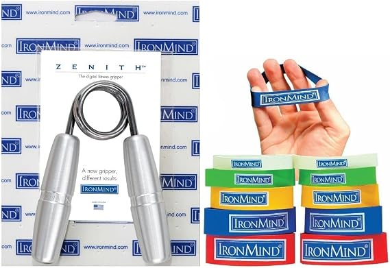 IronMind Fitness Grip Set - Zenith 1 Gripper and Expand-Your-Hand Bands