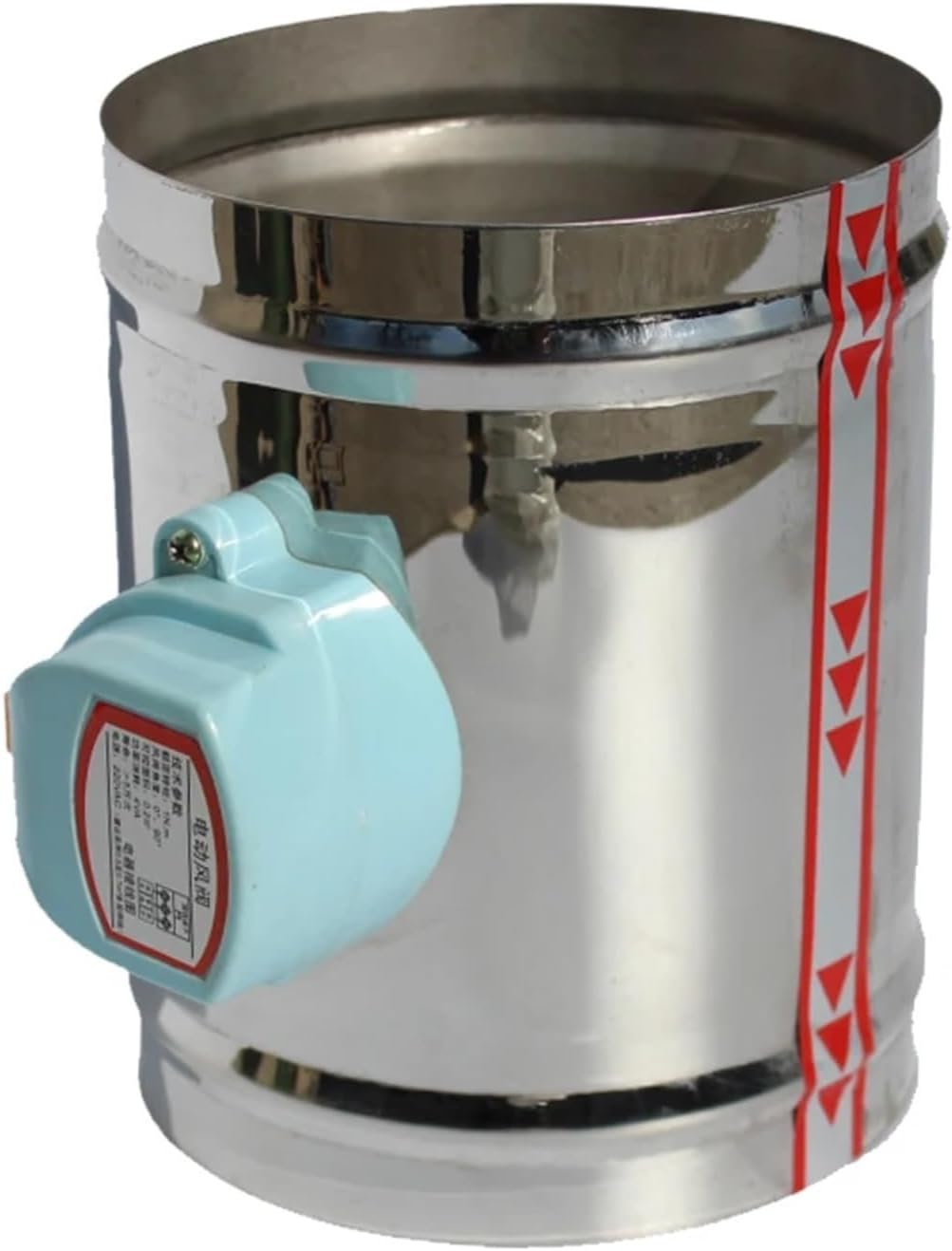 DC24V 51mm-250mm Stainless Steel air Damper Valve Electric air Duct Motorized Check Valve Air Volume Control Valves51mm