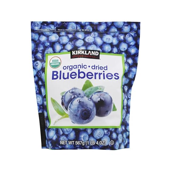 Kirkland Signature whole Dried Blueberries, 1 LB 4 Oz