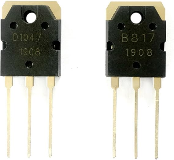 2Pcs D1047 + 2Pcs B817 to-3P Silicon NPN Power Transistors 2SD1047/2SB817