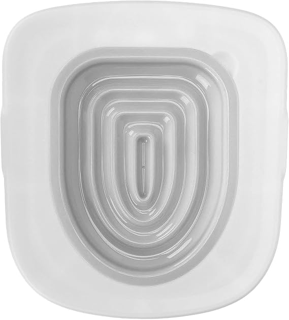 Cat Toilet Training Kit,Universal Reusable Cat Toilet Trainer for Pet Cleaning,Train Your Cat to Use The Toilet (White Tray, 1 Gray Inner Support)