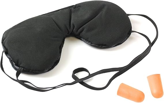 Cloudz Tri-Comfort Microbead Sleep Mask with Earplugs