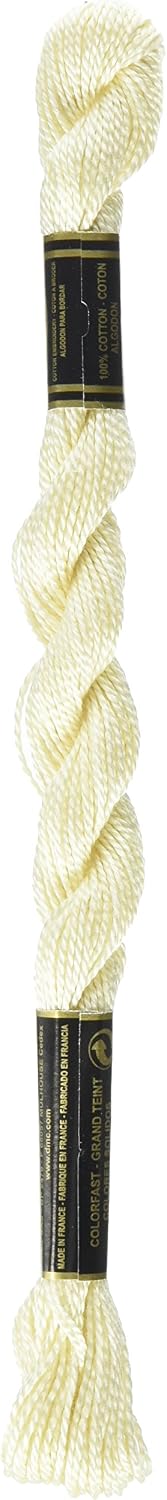 DMC 115 5-746 Pearl Cotton Thread, Off White, Size 5