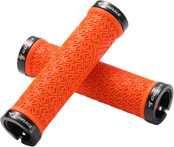 corki Mountain Bike Grips,Double Lock on Locking Bicycle Handlebar Grips for MTB,Downhill