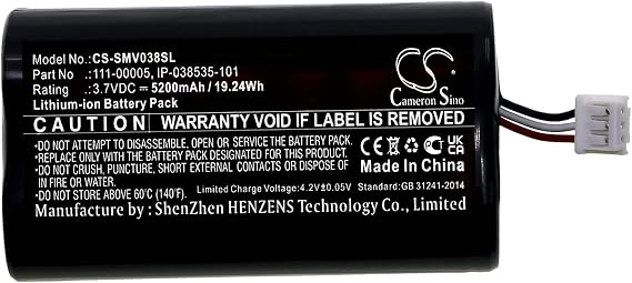 Battery for Sonos Roam Part NO 111-00005,IP-038535-101 (5200mAh/3.7V)