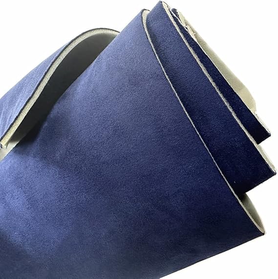 Moyishi Dark Blue Suede Headliner Fabric with Foam Backing Material for Automotive Home Trim Seat Door Trunk Lining DIY Repair Replacement (36''X60'')