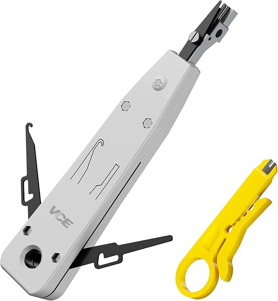 VCE G602 Punch Down Tool with Mini Wire Stripper, Ethernet Krone Tool
