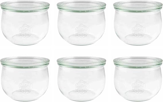 Weck 6 x Round Rimmed Tulip Glass Clear Glass Clear One Size