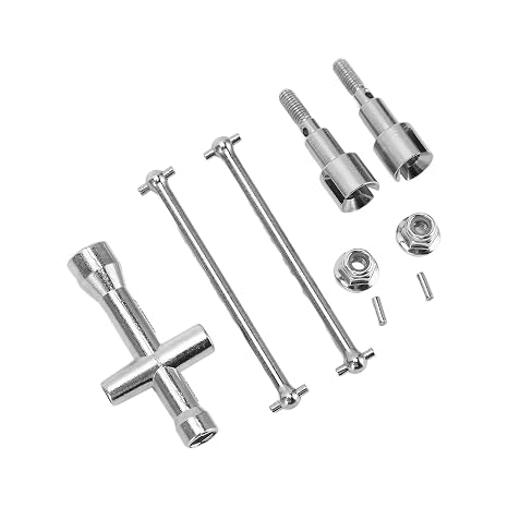 Rear Drive Shaft, Durable Steel Dogbone Shaft Set for 1/16 Scale RC Cars Off-Road Racing and Hobbyist Maintenance