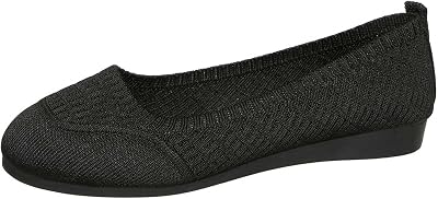 Womens Casual Comfortable Slip On Flat Shoes Breathable Soft Sole Everyday Wear Lightweight Walking Sneakers for