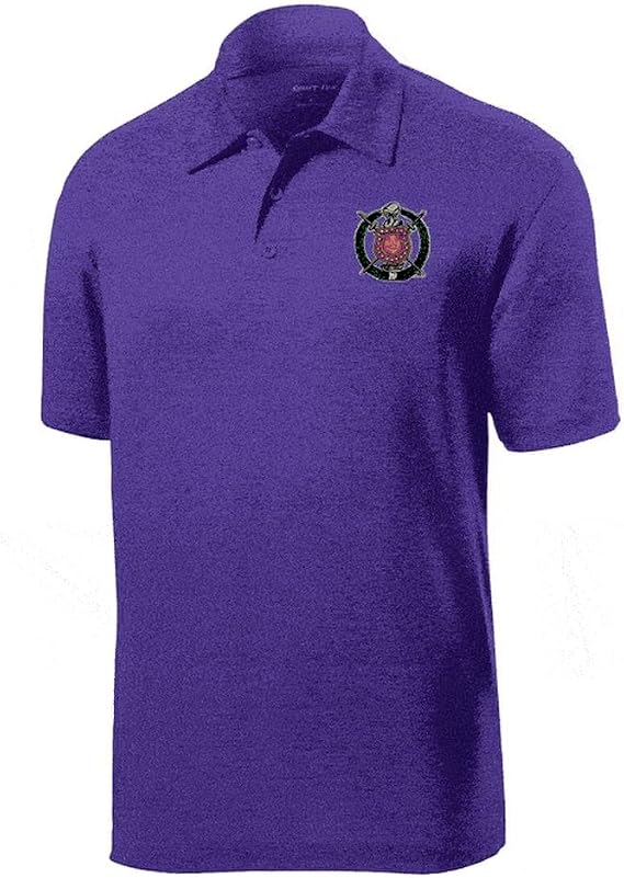 Omega Psi Phi Crest - Shield Emblem Polo