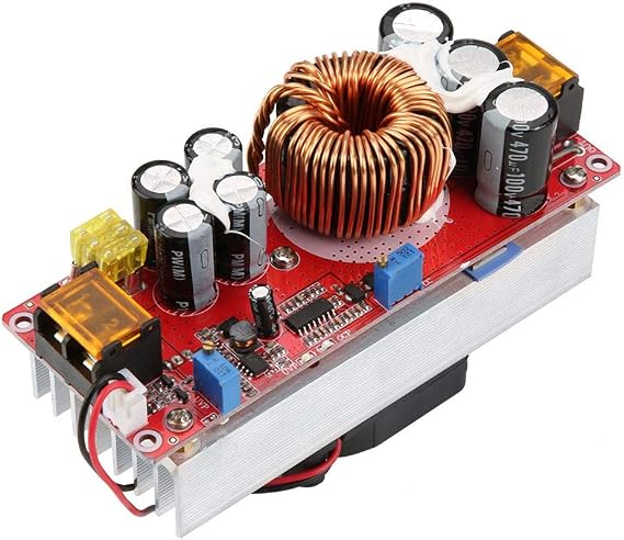 DC-DC Boost Converter, 1500W Step-Up Voltage Regulator, 10-60V to 12-97V, 30A High Efficiency Power Supply Module, 97% Conversion Efficiency