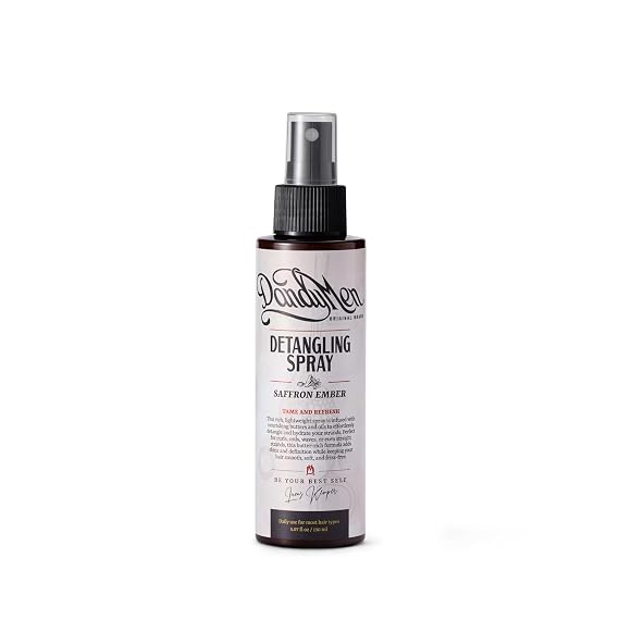 Detangling Spray for Men Leave-In for Curly, Wavy & Textured Hair Softens & Smooths 5.7 oz