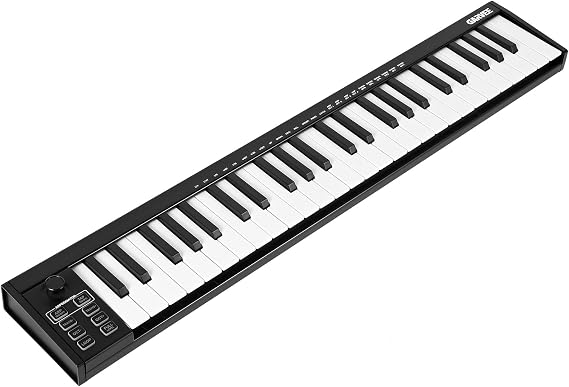25-Key MIDI Keyboard Controller, Compact USB/DAW Integrated Keyboard with 8 Drum Pads, 8 Knobs & OLED Display. Ideal for Musi8 Drum Pads, 8 Knobs & OLED Display, Compact, Perfect for Music Production