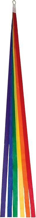 In the Breeze Thin Rainbow Kite Tails, 24-Inch