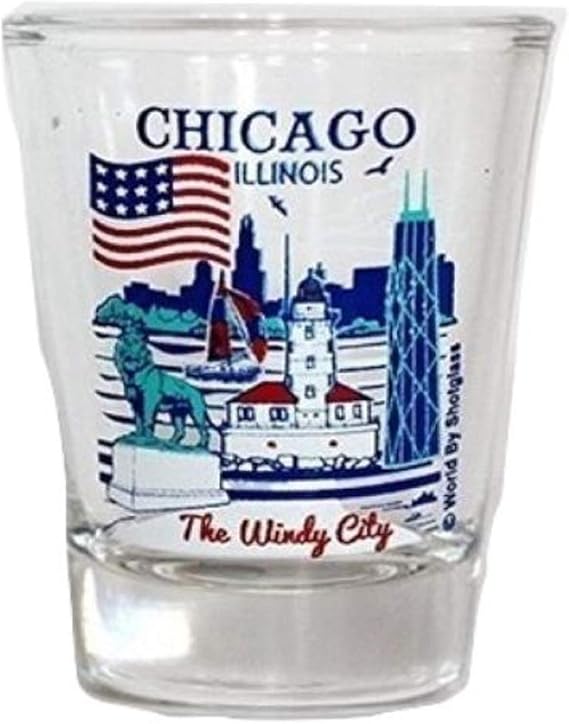 Chicago Illinois Great American Cities Collection Shot Glass