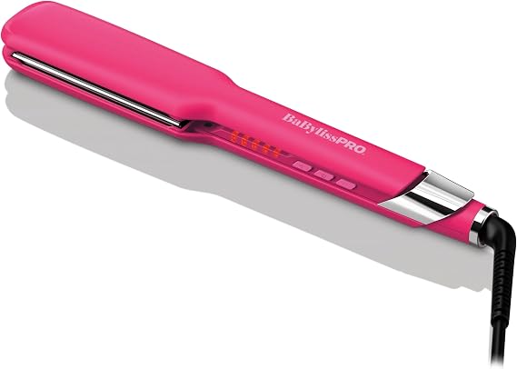BaBylissPRO Nano Titanium 1" Ultra-Sleek Straightening Iron, Flat Iron - Pink Rush