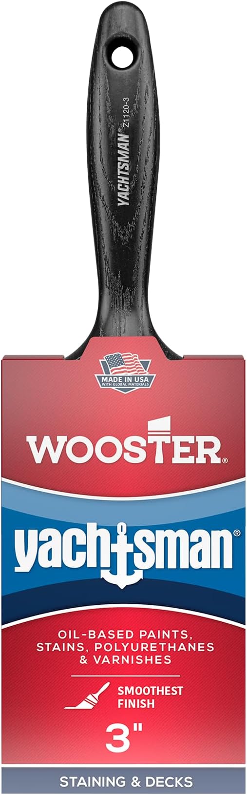 Wooster Z1120-3 Paintbrush, 3-Inch, White