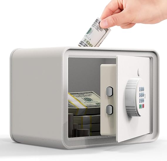 Kids Mini Safe Small Cash Box, Macaron Money Security Safe, Piggy Bank